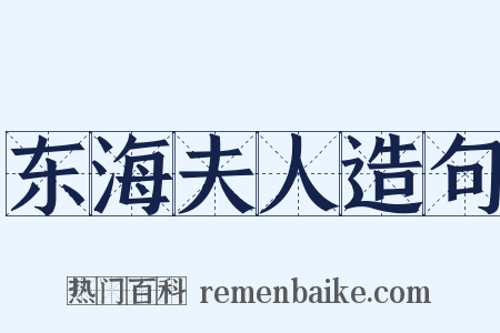 东海夫人造句是什么意思的图片